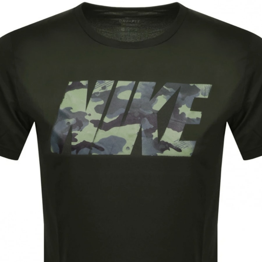 Alternative Image for ProductNike Training Camouflage Logo T Shirt Khaki2